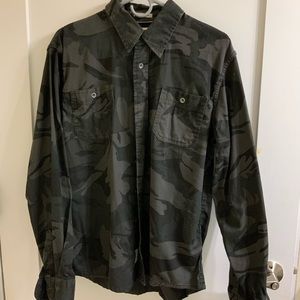 50% Off Vintage Black Camo Wrangler Cardigan